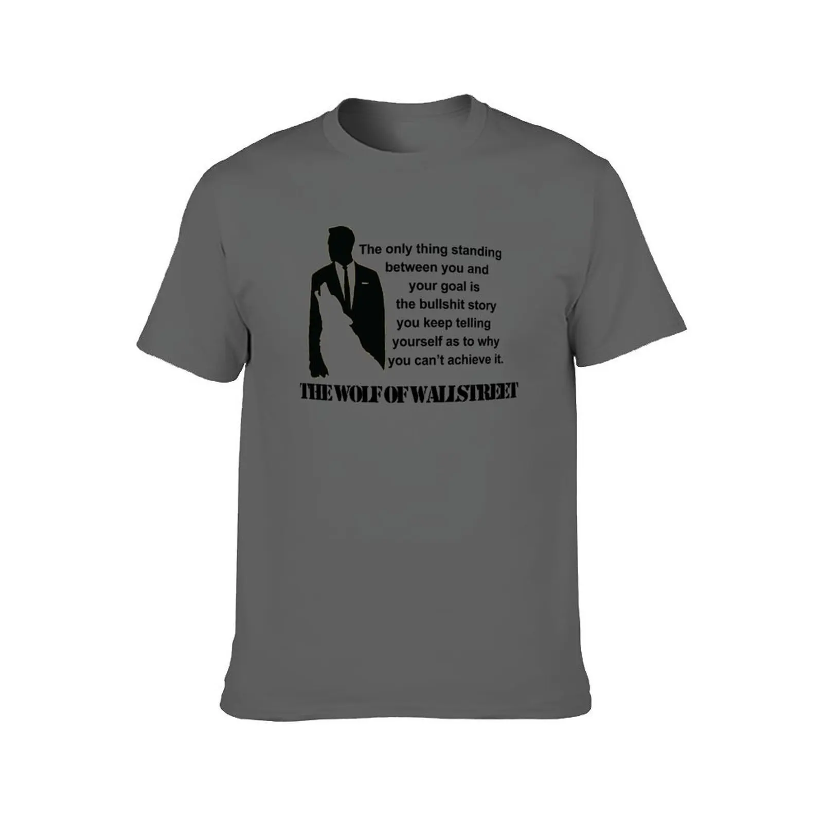 ليوناردو دي كابريو-ذئب وولستريت تي شيرت تي شيرت قطن 100% تي شيرت للرجال قطن ناعم تي شيرت #2
