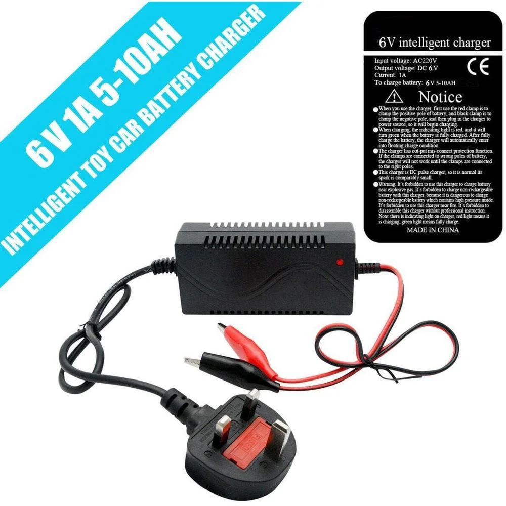

6V Youngster Car Battery Charger With AU Plug/EU Plug/UK Plug/US Plug For various 6V electric baby carriages and ride-on toys