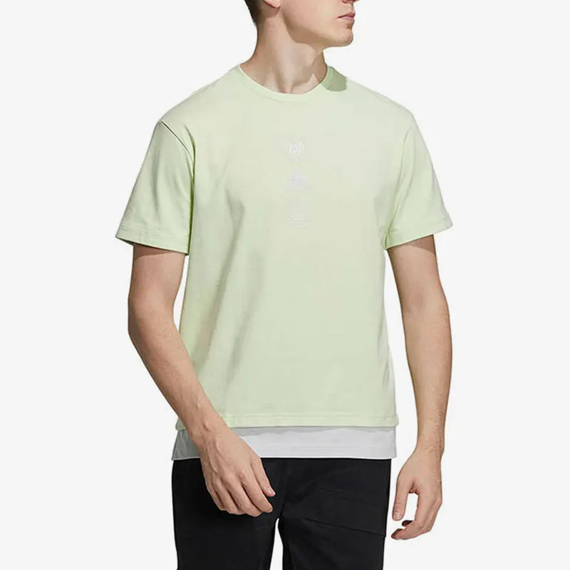 

Новые сезонные мужские спортивные футболки Adidas Originals с коротким рукавом и эффектом многослойности HE9923