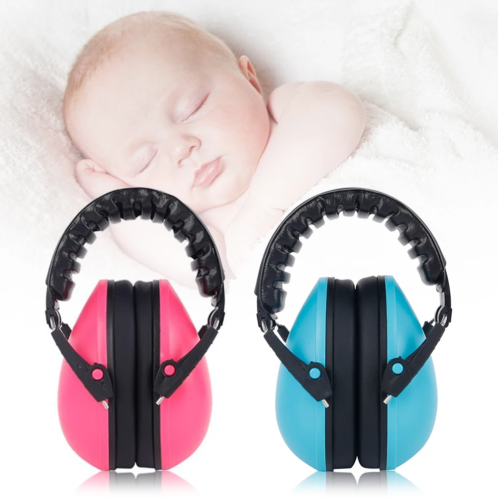 Safety Hearing Protection Soundproof Baby Sleeping Adjustable Children Portable Kids EarMuffs Noise Cancelling Autism