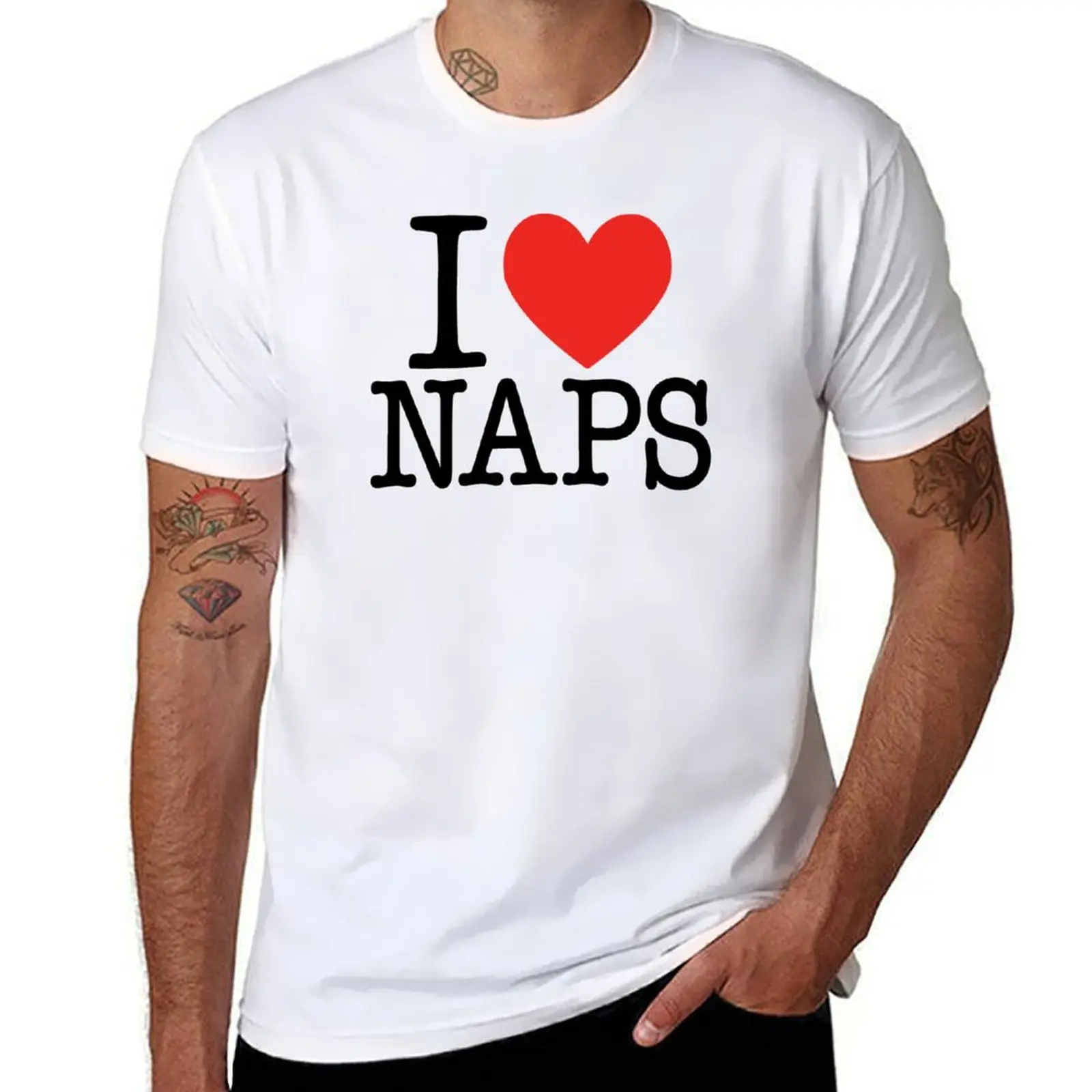 

I Heart Naps - Bed Lover - Funny Retro Style T-Shirt t shirt for man man t shirts graphic T-Shirt