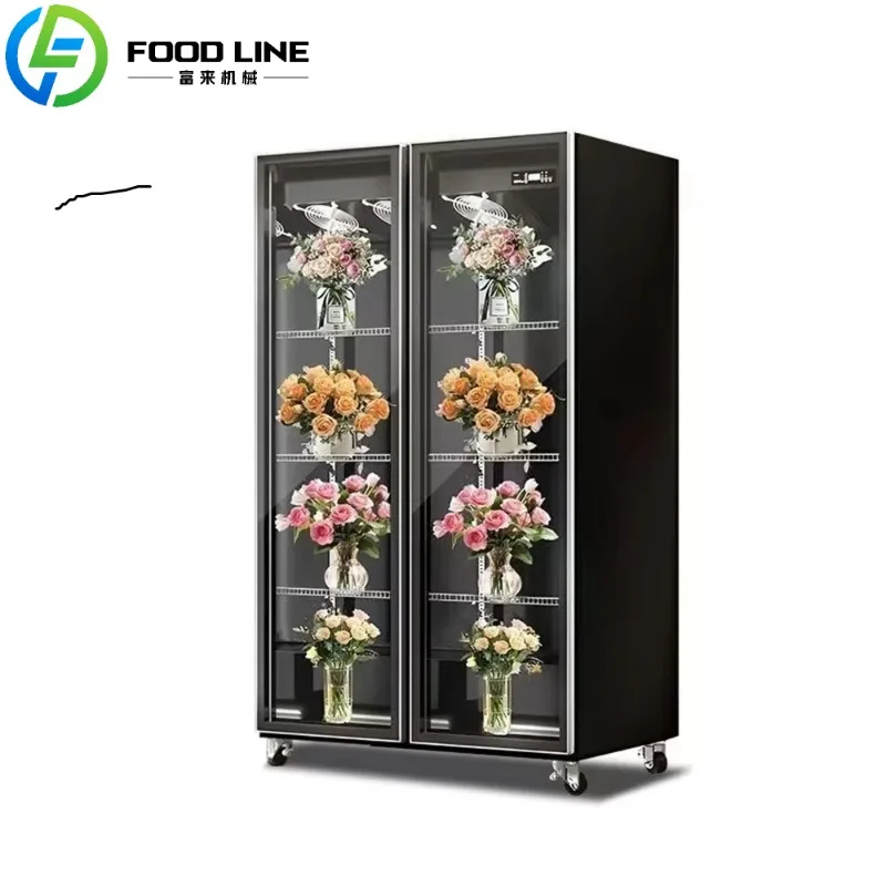 

FL Customized Hot Selling Commercial Glass Door Flower Preservation Fresh Refrigerators for Flowers Display Cooler
