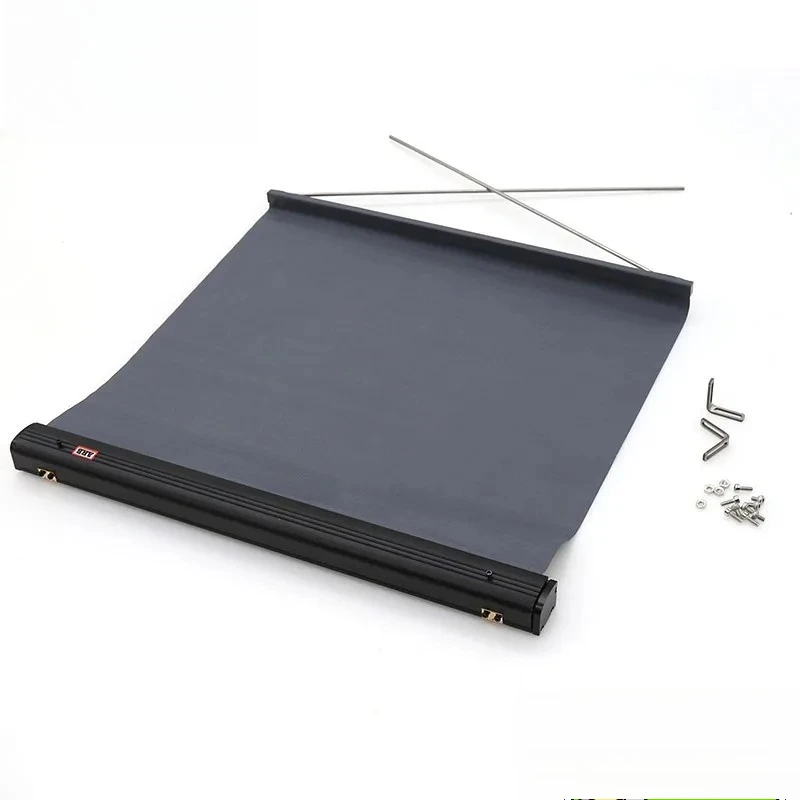 1/10RC Crawler Side Awning Roof Top Tent for TRX4 SCX10 D90 Defender Expandable Sunshade Cover Scale Accessories Camping Shelter