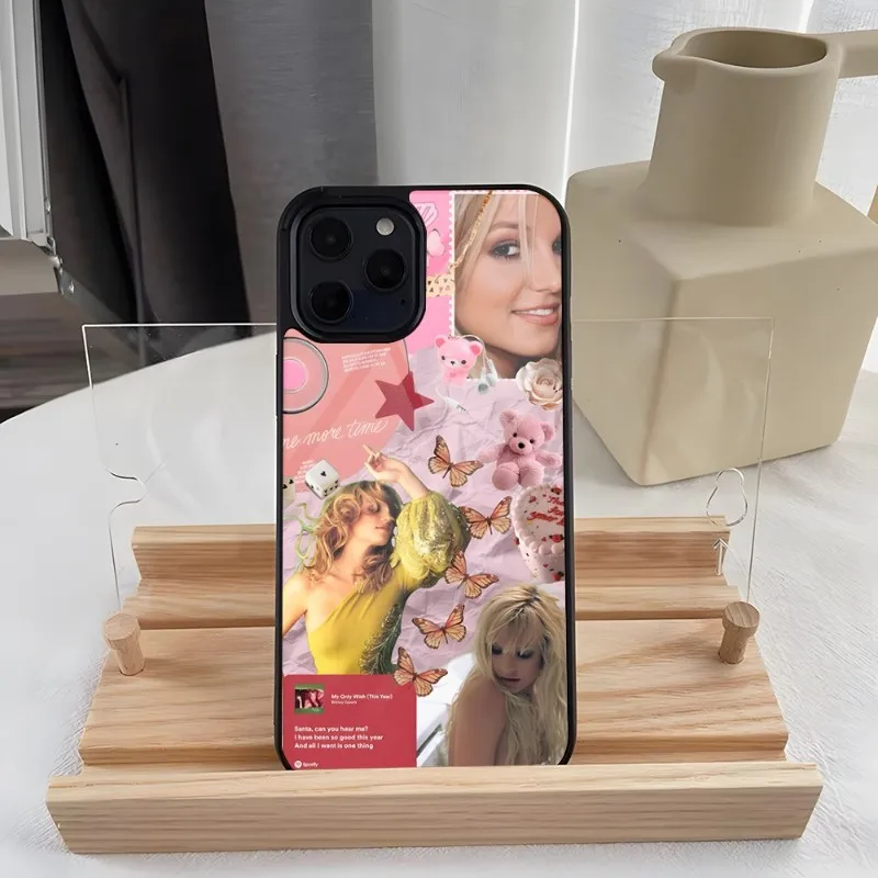 Actor Britney Spears Phone Case Silicone PC+TPU Case For IPhone 15 14 11 12 15 13 Pro Max 8 7 6 Plus X SE XR Hard Shell Fundas