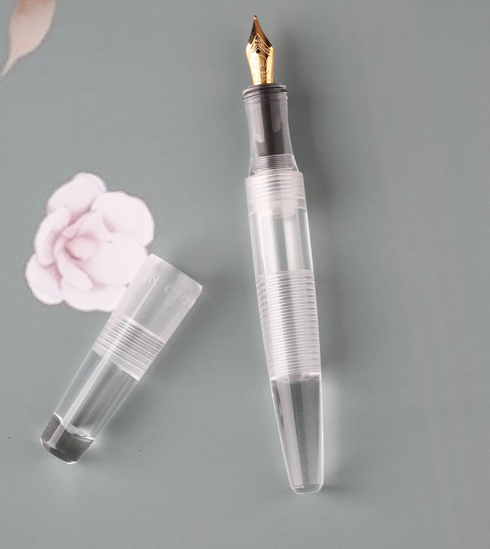 

Majohn C2 Dropper Fountain Pen Iridium F/Bent Nib 0.5mm/1.0m Fully Transparent Large-Capacity Ink Storing Fashion Pen