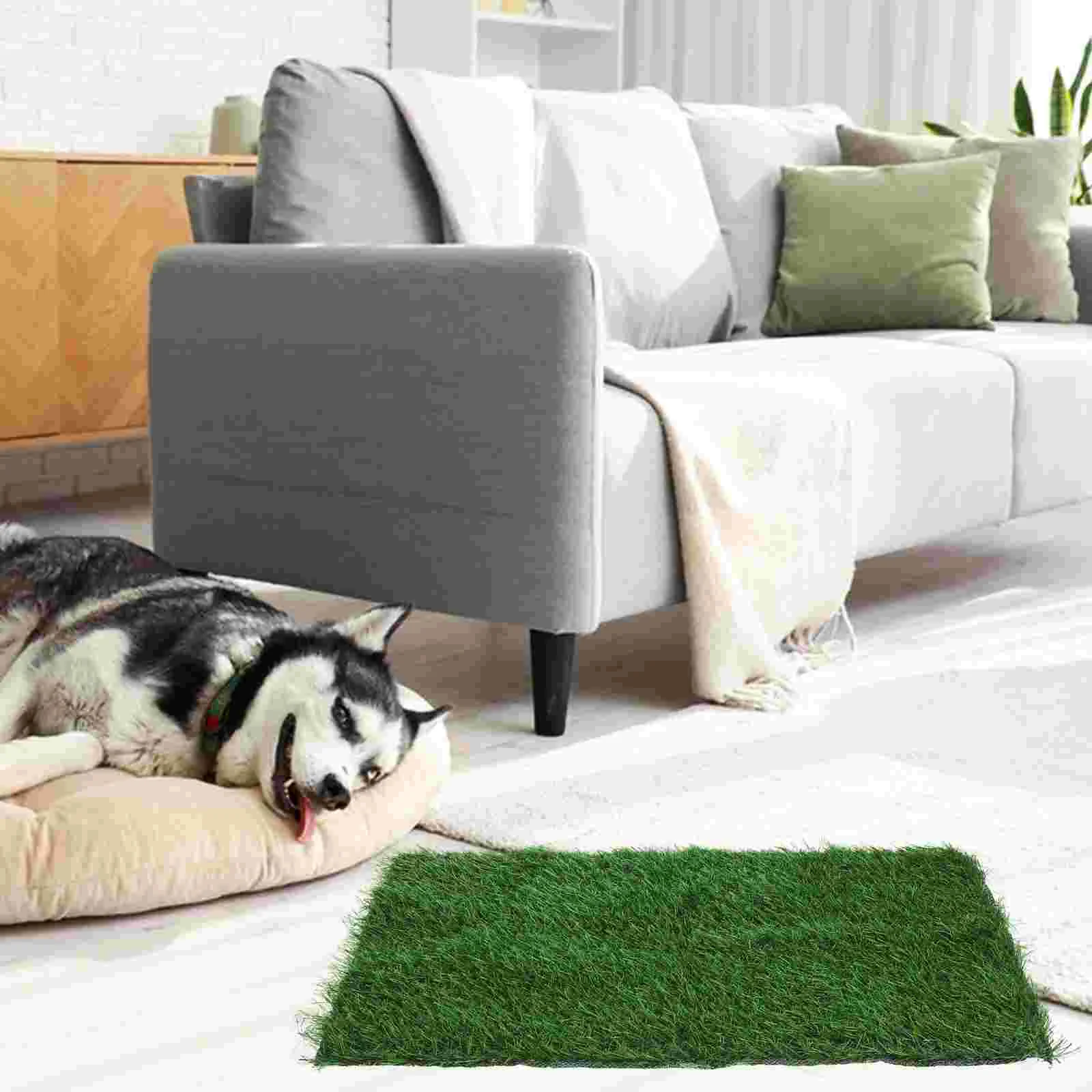 Dog Simulation Grass Pee Pad Artificial Grass for Dogs Potty Training Reusable Turf Fake Grass Pad for Dogs Pet Grass Pee Pad