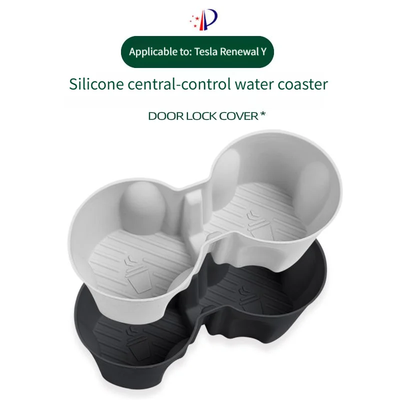 

Подходит для новой версии Tesla Model 3/Y, силиконовая модель, центральный контроль, подставка для воды, оригинальный автомобильный цветной слот для чашки с водой
