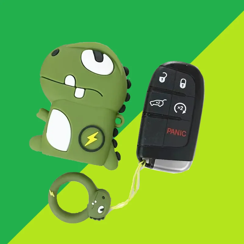 Cartoon für Jeep Cherokee Wrangler Kompass Renegade Grand Patriot Grand 2 3 4 Tasten Smart Remote Autos chl üssel Fall Abdeckung Zubehör