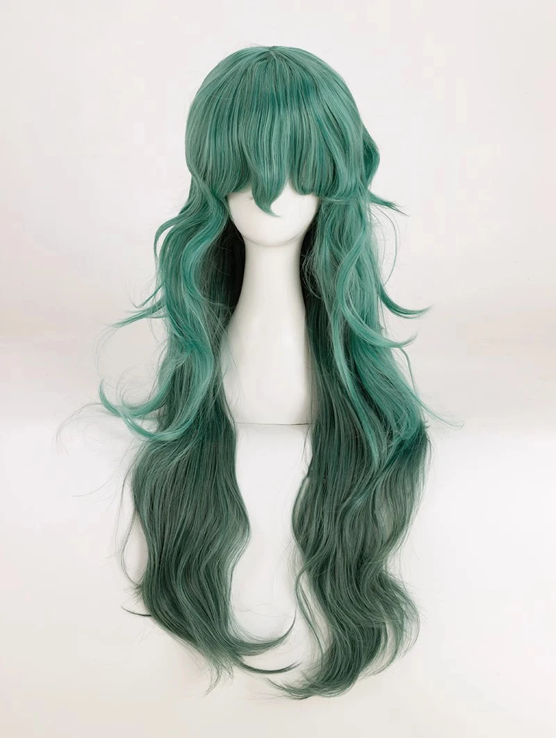 Anime Tokyo Ghoul Eto Yoshimura Cosplay Wig Green Long Heat Resistant Synthetic Hair Halloween Wig+cap