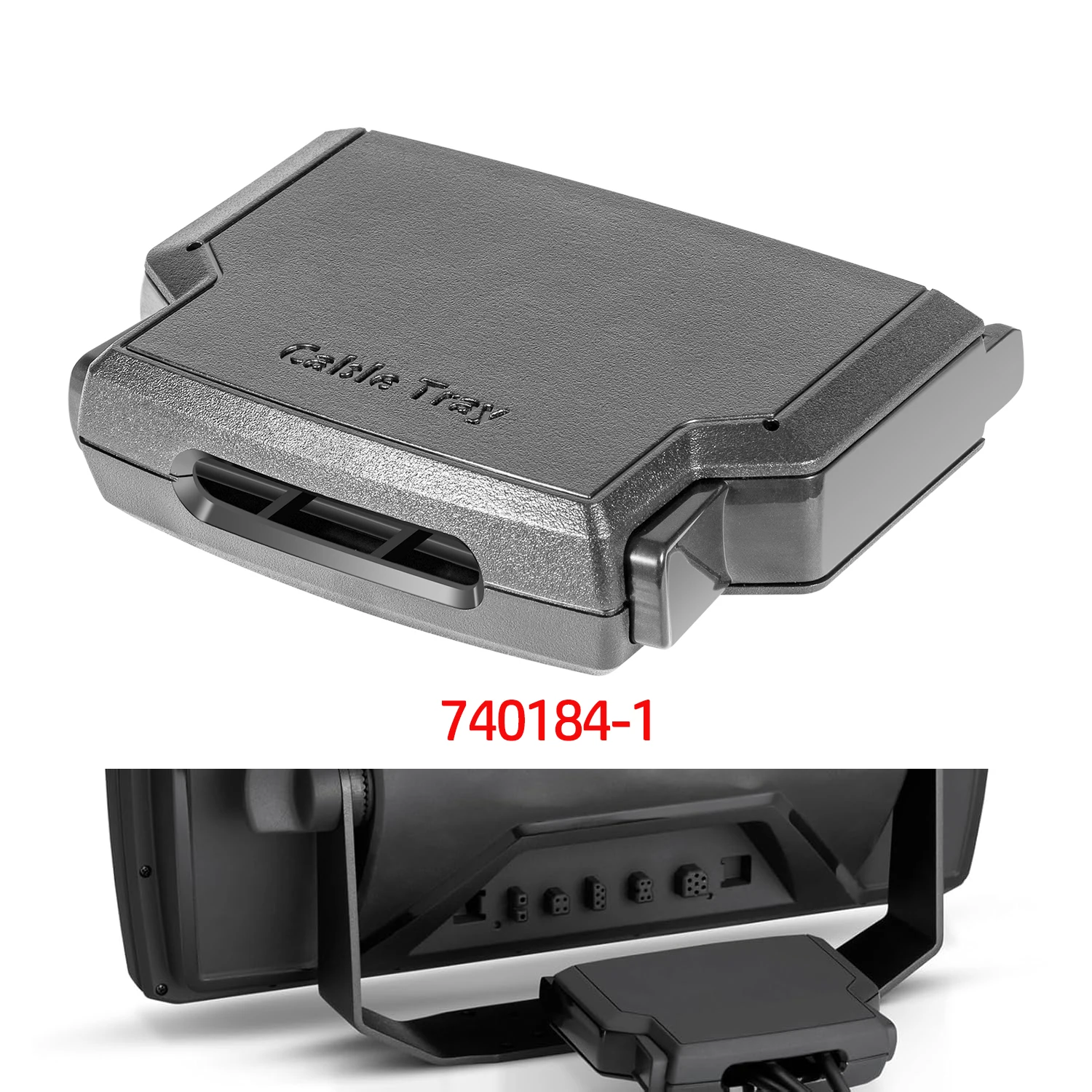 

740184-1 Outboard Cable Collector Tray ‎for All Humminbird Helix 8/9/10/12 Series, Cable Secure, Quick Attachment/Removal