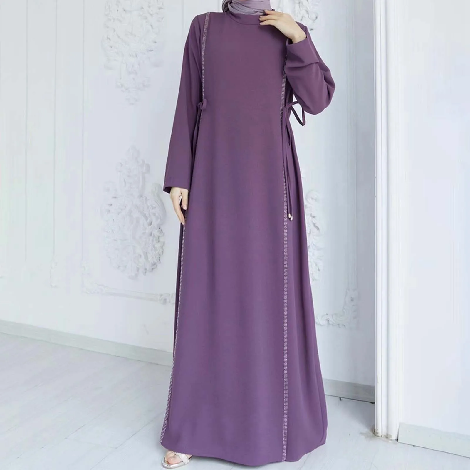 

Dubai Women Abaya Kaftan Dubai Luxury Turkey Muslim's Dresses Long Islam Clothing African Kimono Arabic Morocco Caftan Fashion