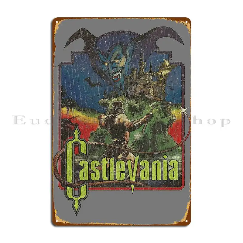 Castlevania 1986 Metal Sign Design Wall Decor Print Bar Garage Tin Sign Poster