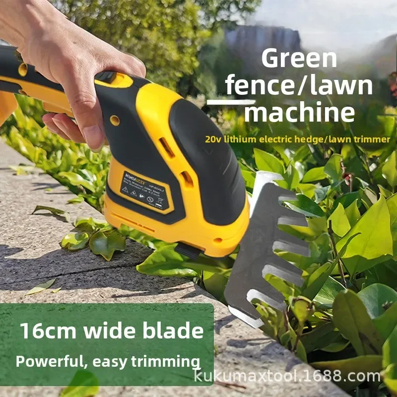 Small Rechargeable Lawn Mower Electric Portable Lawn Mower Household Trimmer Mower Multifunctional Hedge Trimmer