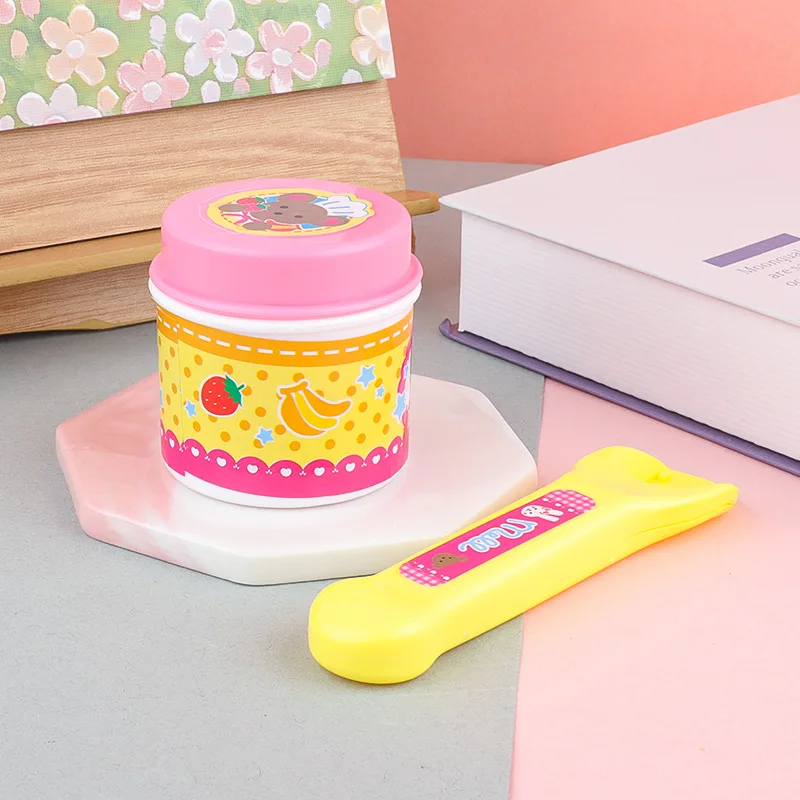 Jouets d'alimentation de Simulation de pouding pour enfants, dessin animé drôle et mignon, gelée de fraise, jouets de maison de jeu pour enfants, accessoires de poupée