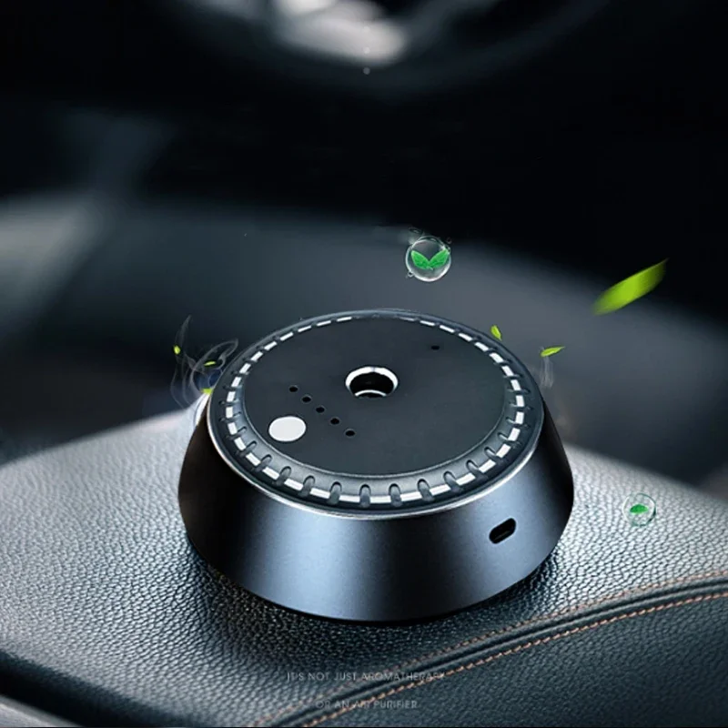 Mini Intelligent Car USB Rechargeable Aromatherapy Scent Car Air Freshener Machine Waterless Essential Oil Car Aroma Diffuser