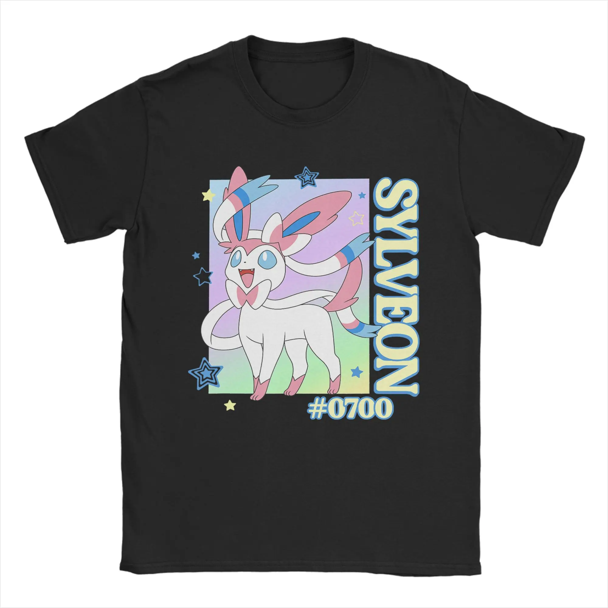 Pokemon Eevee Group T Shirt Summer Cotton T-Shirts for Men Harajuku Casual Tshirt Short-Sleeve Vintage Top Tees view 3