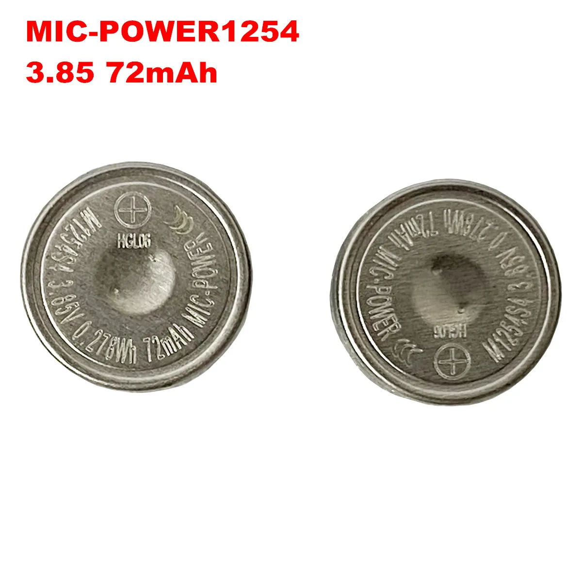 Image of 2-5PCS 3,85 V 72mAh ICR1254 CP1254 M1254S4 Lir1254 Batterie für Samsung Galaxy Buds LIVE SM-R180 EP-QR180 Bluetooth Headset