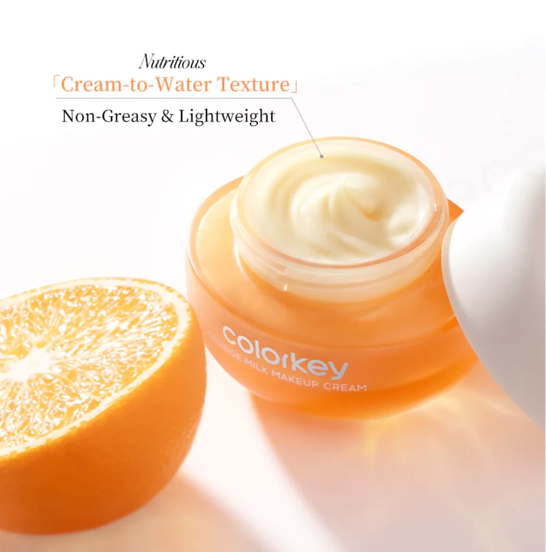 Colorkey Orange Hydraterende Make-up Crème Foundation Saviour 18H Hydratatie Niet-vettig en lichtgewicht 20g/50g