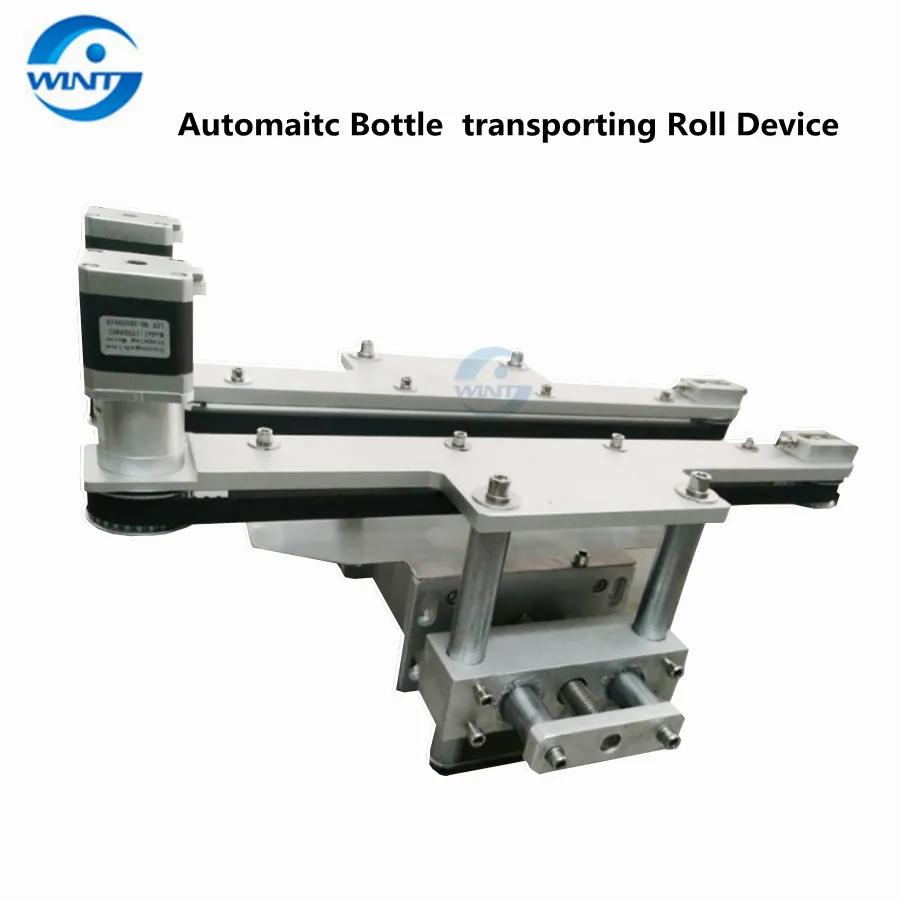 Conveyor Belt Of Automatic Bottles Transporting Roll Device For Between 2 Machines Bottles Going Through Smoothly