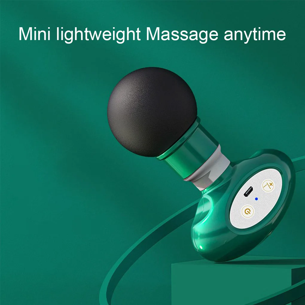 

Mini Portable Massage Gun USB Charge Body Muscle Massager Exercising Relaxation Slimming Shaping Pain Relief 6 Speed Adjustable