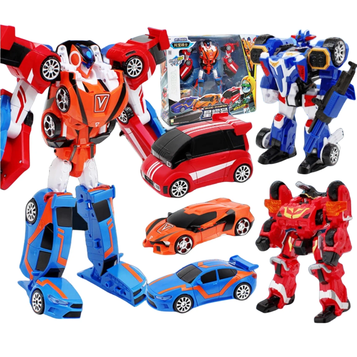 Tobot Deformation South Korea Robot Galaxy Detectives Power Train QUANTUM STEALTH MEGADRILL Brothers Transform Combined Car Toys