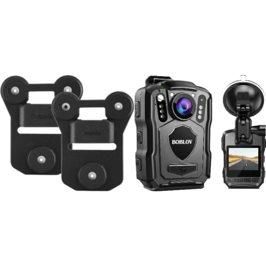 

Body Camera Magnet Mount for law enforcement use, stainless steel black mount with strong magnetic suction, 6pcs universal M5 2