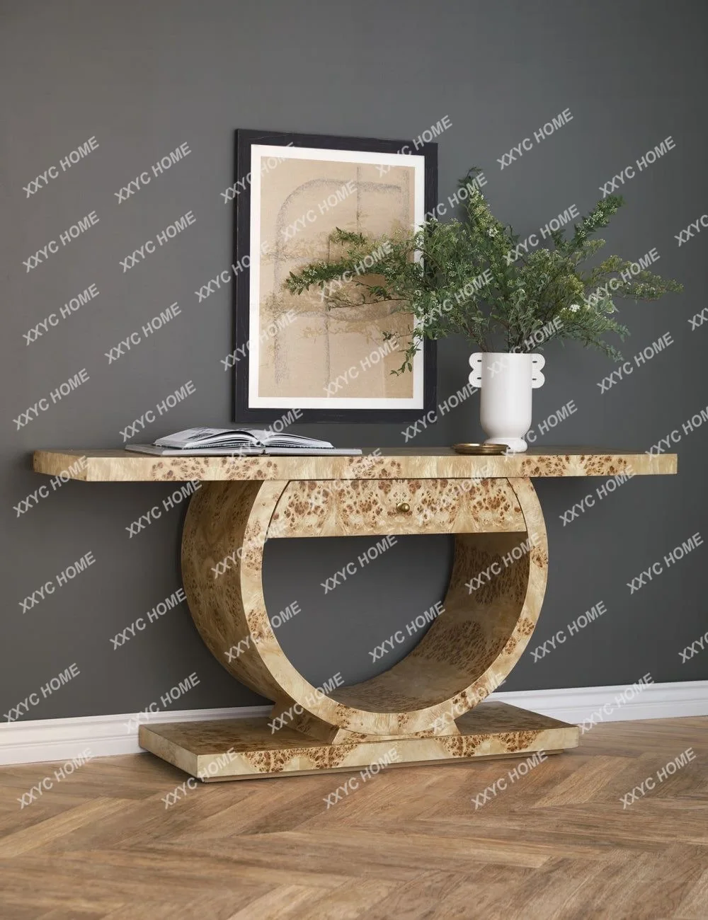

SSMedieval style home retro style table against the wall decoration household table