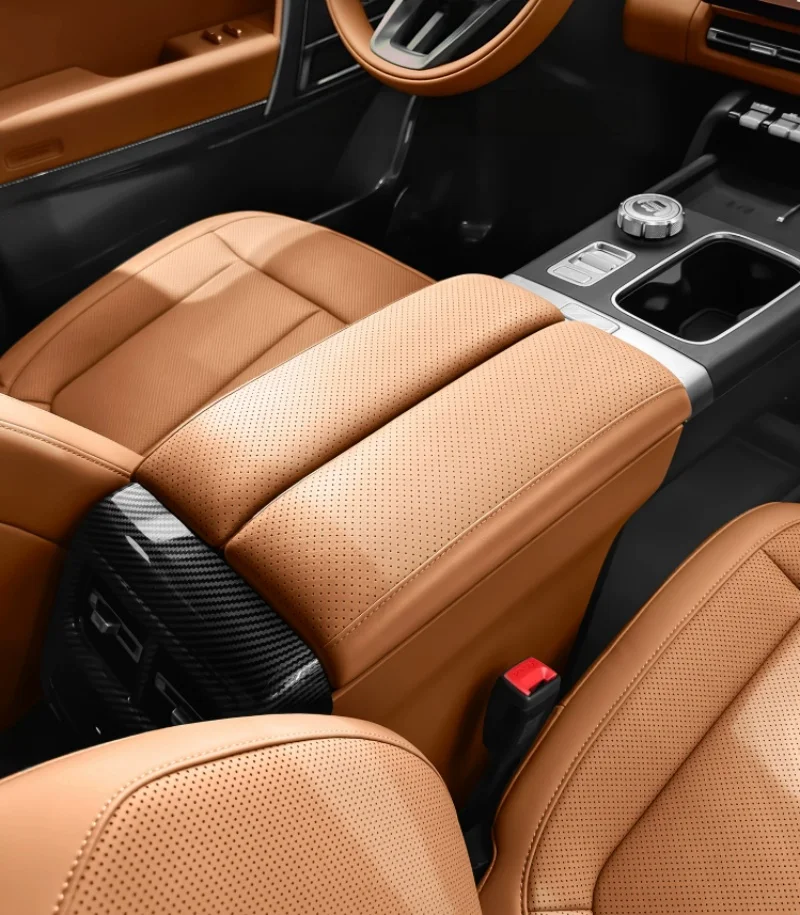 Car armrest box skin feel height increasing pad Fit for ICAR V27 2026 Modified Car armrest box protective cover car accessories