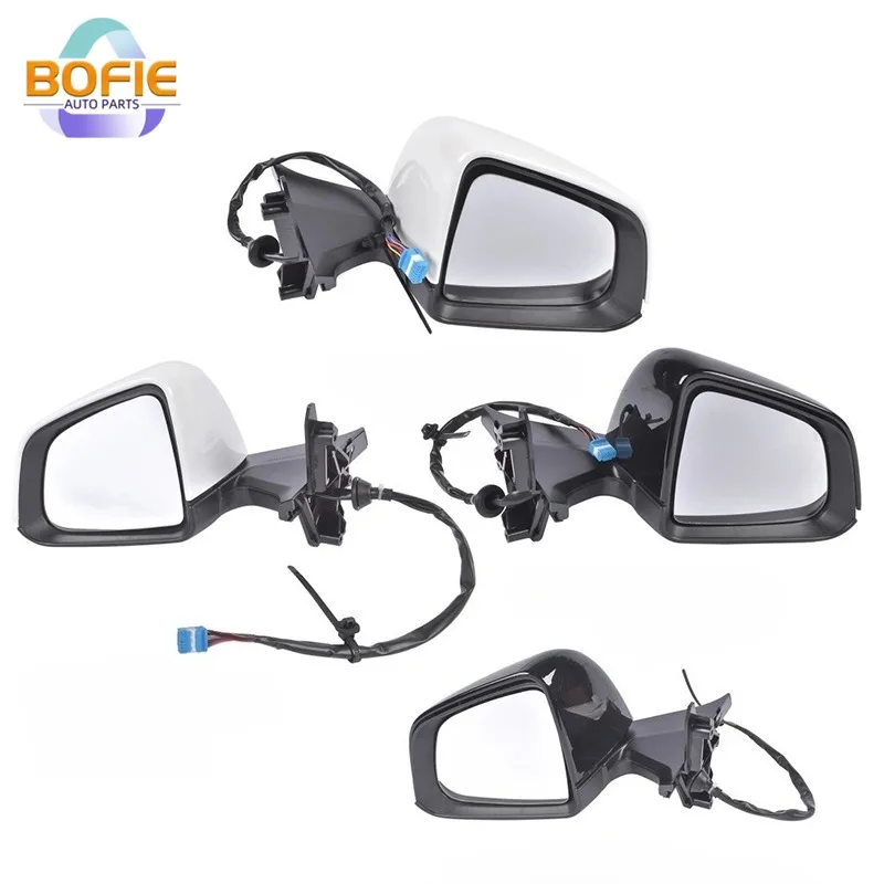 

1 шт. левый/правый белый/черный OEM 1594111-00-C 1594112-00-C ABS пластик автомобиля 13 проводов боковое зеркало двери для Tesla Model Y 2020-2024