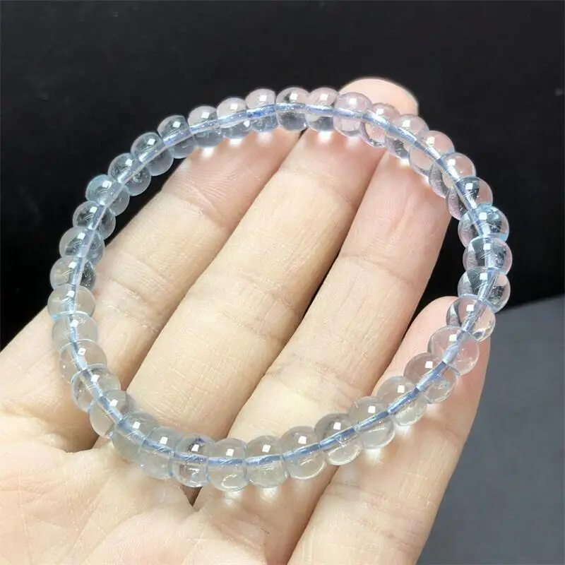 

6MM Natural Topaz Bead Bangle String Charms Strand Exquisite Jewelry Gift Healing Crystal Energy Gift 1pcs