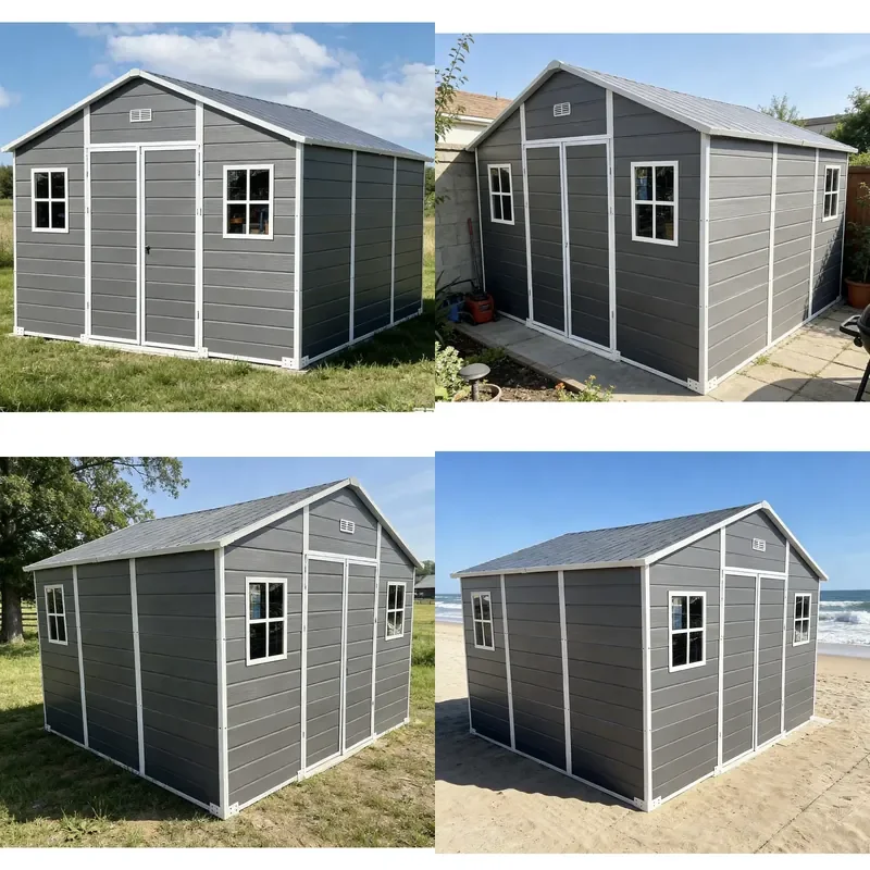 for Outdoor Garden Storage Shed Metal Frame 8x10 Feet Storage Space