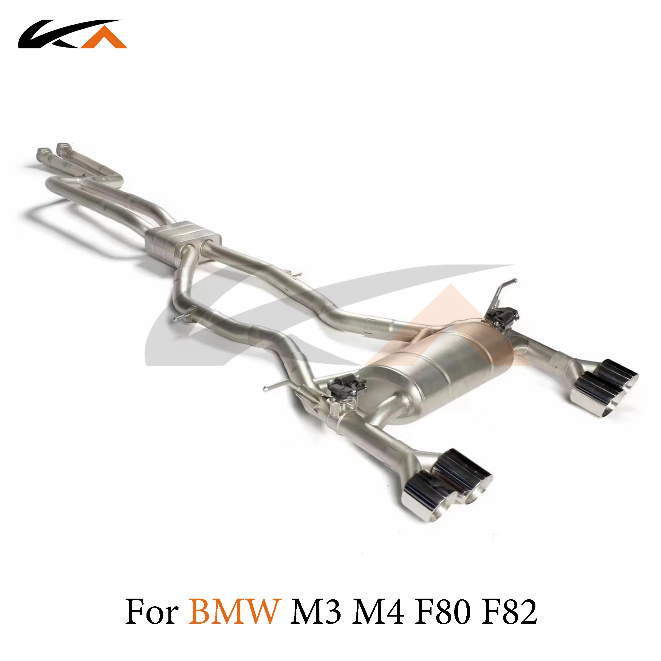 KA Tuning exhaust system parts stainless catback for BMW M3 M4 F80 F82 rear section performance muffler valve