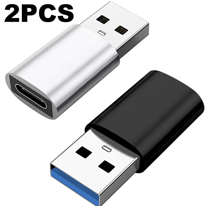 2PCS USB 3.0 OTG Male To Type C 3.1 Female Adapter Converter Cable For Car Charger Data   Mobile Phone pc Notebook Macbook