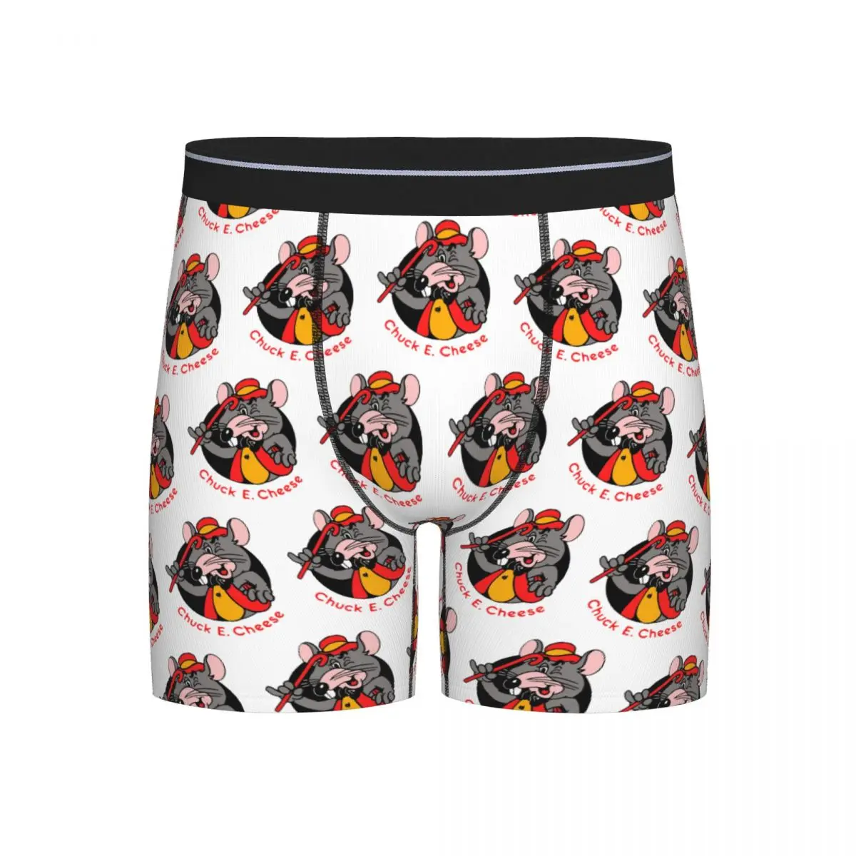

Long Boxer Underpants Shorts Pizza Time Theatre Chuck E Cheese Panties Men's Ventilate Underwear for Homme Man Boyfriend Gift