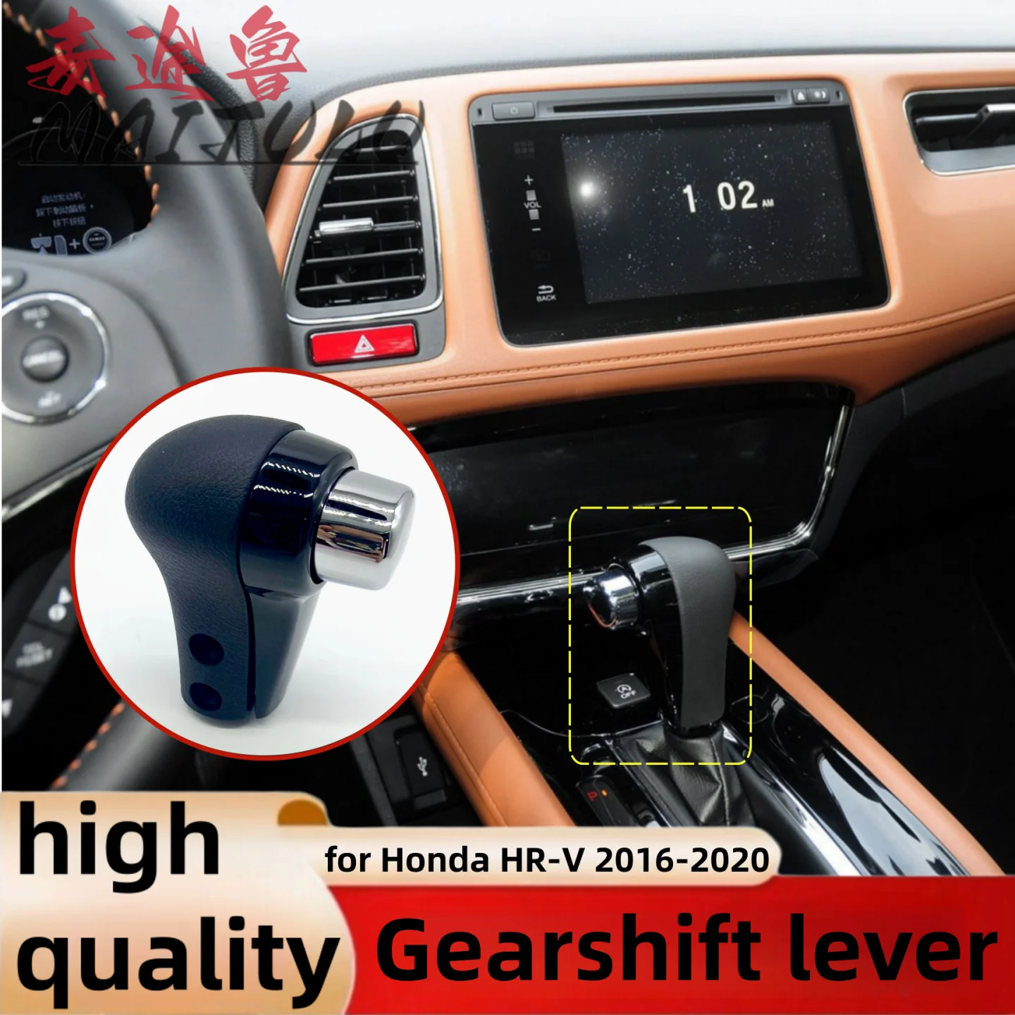 

54130-TV0-G51 for Honda HR-V 2016-2020 Automatic Gear Shift Lever Shifter Knob Handle Car Interior Replacement Parts