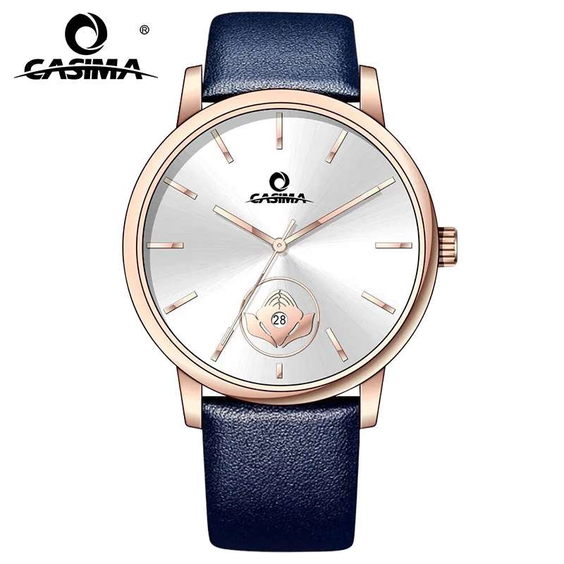 CASIMA Couple Watches 50m Waterproof Silicone Strap Luminous Quartz Sport Watch for Men & Women CR-5137/CR-5138-992