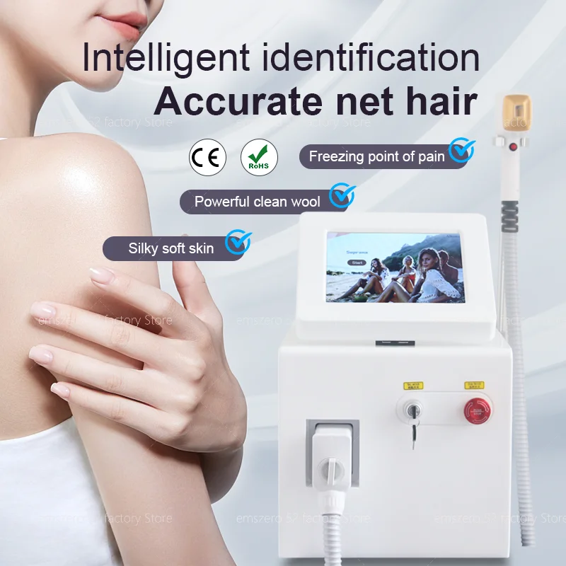 

Newest 800w 1200w 2000W 3 wavelength ice platinum 755nm 808nm 1064nm laser diode hair removal machine