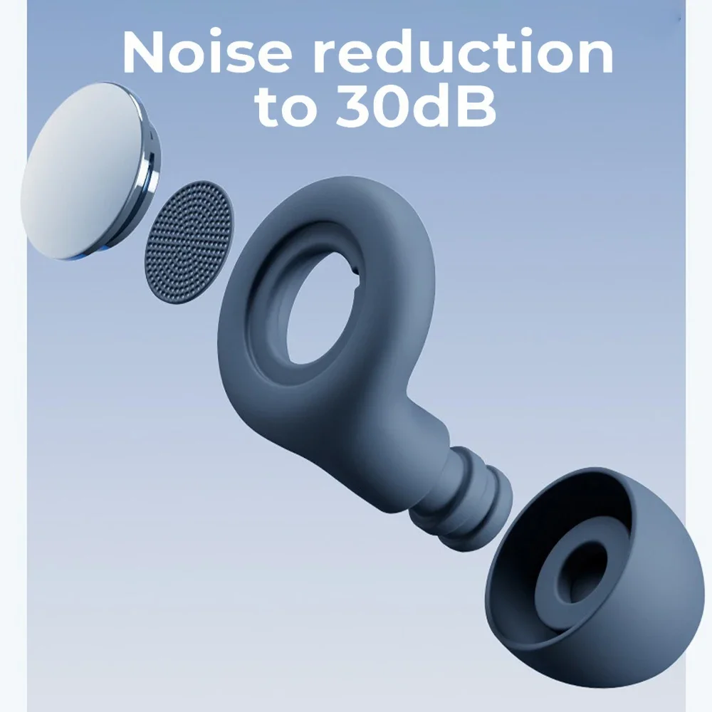 Bouchons d'oreilles en Silicone pour le sommeil, suppression du bruit, insonorisés, réduit les disturbances, bouchons d'oreilles à boucle de qualité