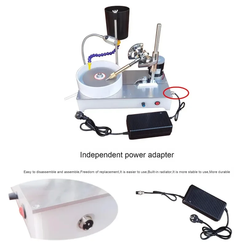 Electric Jewelry Gemstone Polishing Machine Small Jadeite Stamp Faceting Motor Core Component