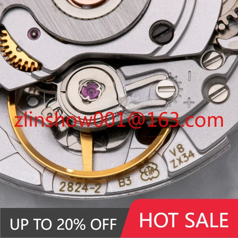 Watch accessories new zw-2820 Swiss eta2824-2 mechanical movement V8  2824 movement