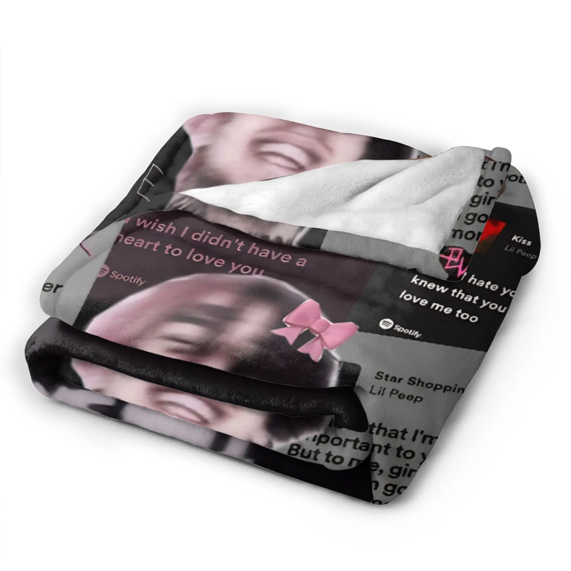 بطانيات ليل بيب كول مغني الراب، مخملية فائقة النعومة، مريحة، بطانية رمي من القطيفة، لحاف رقيق #4