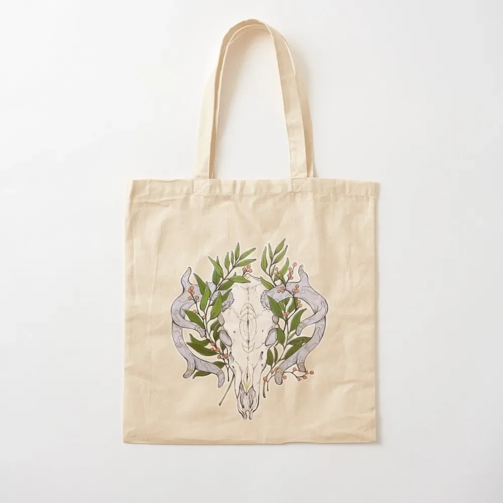 

Elk Skull with Berries Tote Bag tote bags cloth bags Shopping bags Shopper bag