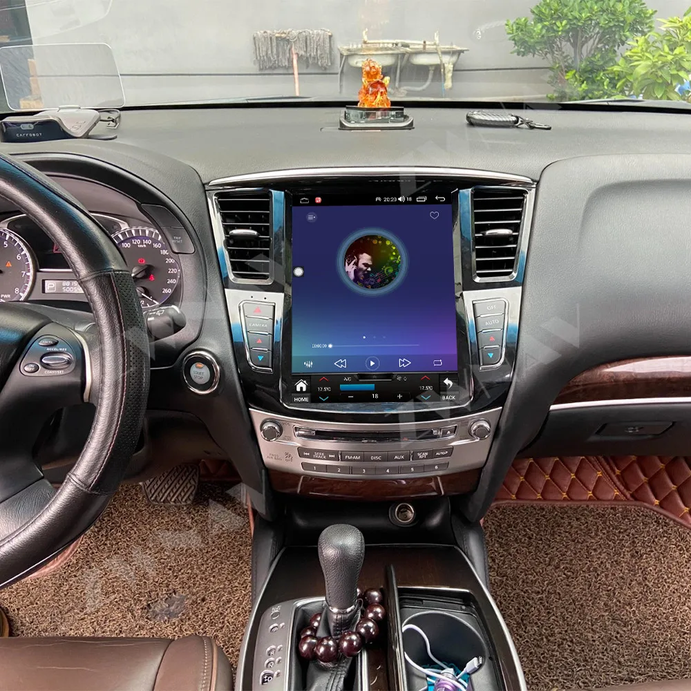 Carplay راديو السيارة 12.1 بوصة تعمل باللمس لإنفينيتي QX60 2014-2020 أندرويد 14 نظام تحديد المواقع والملاحة سيارة مشغل وسائط متعددة رئيس وحدة #5