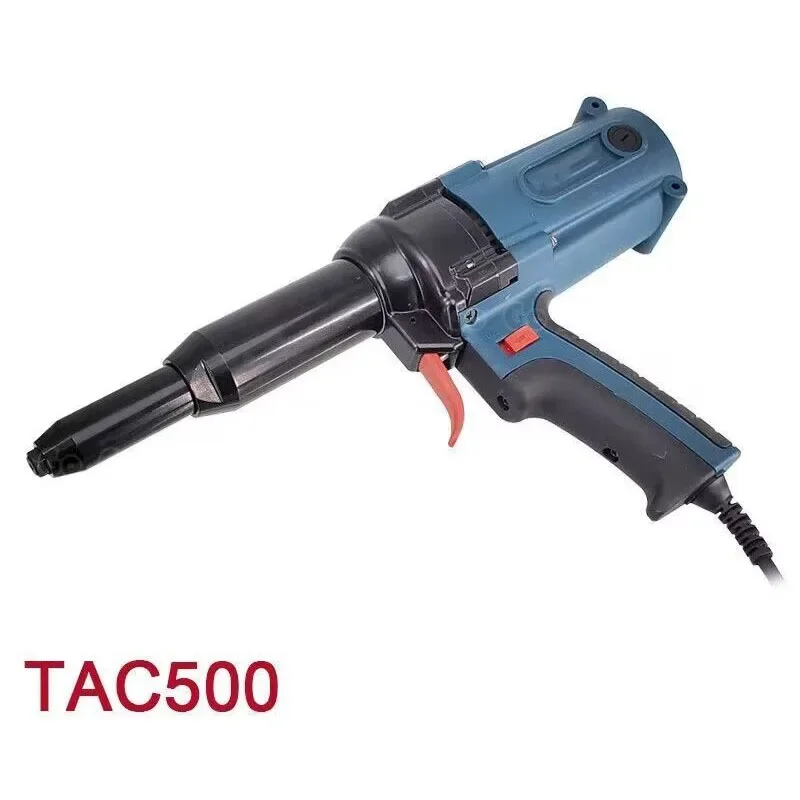 Nova pistola de rebite elétrica tac500 nailer elétrica 220v rebitador elétrico móveis nailer 400w para 3.2-5.0mm rebites