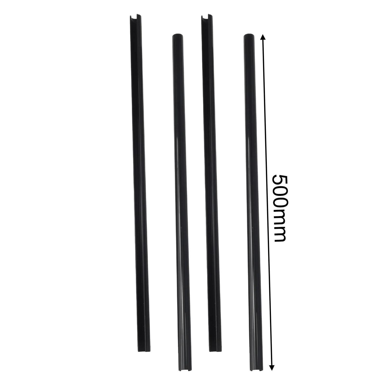 Radiator Pipe Cover Pack 4pcs Plastic Construction for Pipe Concealment in Domestic Heating Systems 200mm 300mm 500mm