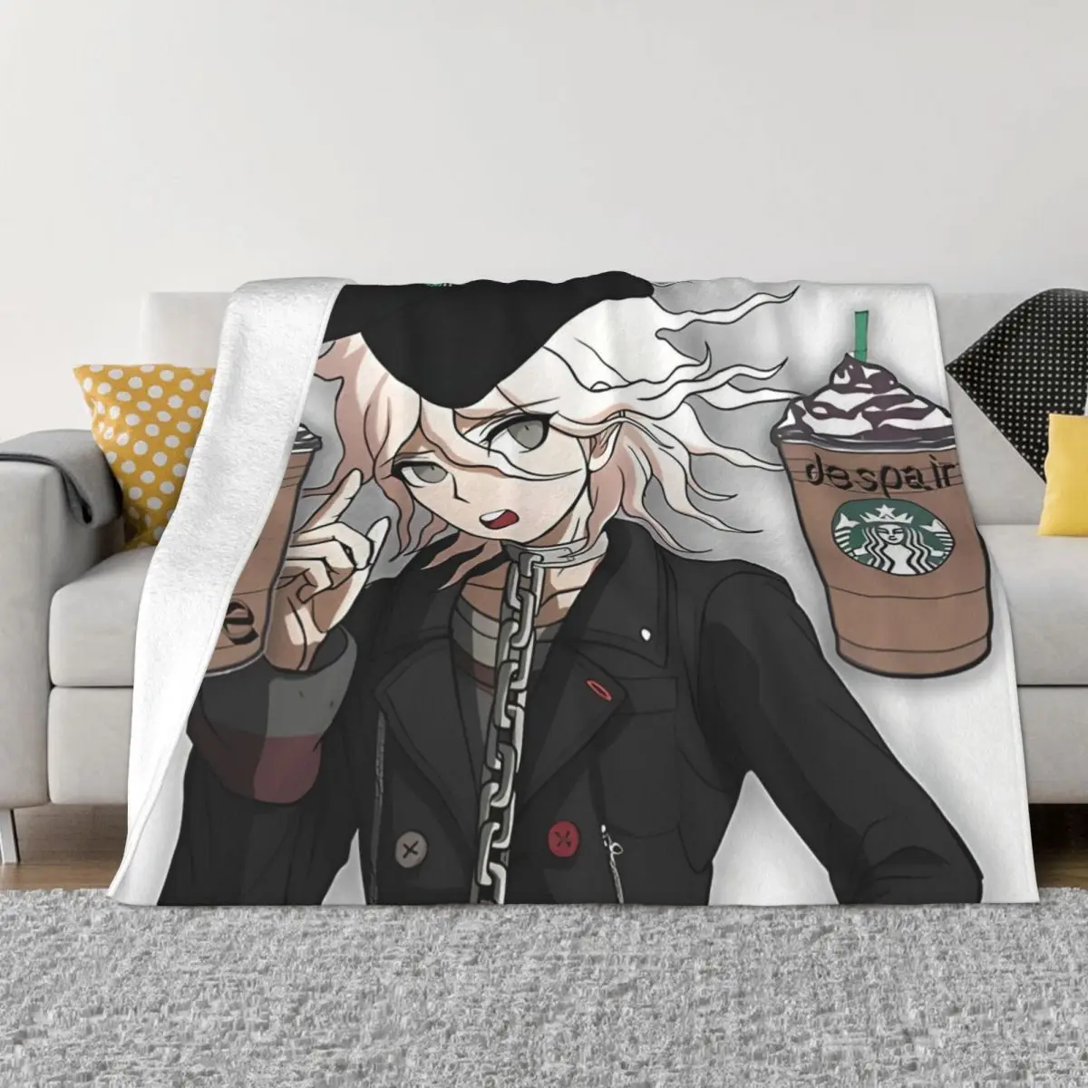 Danganronpa Makoto Game Blanket Flannel Spring Autumn Nagito Hope Or Despair Warm Throws For Winter Bedding