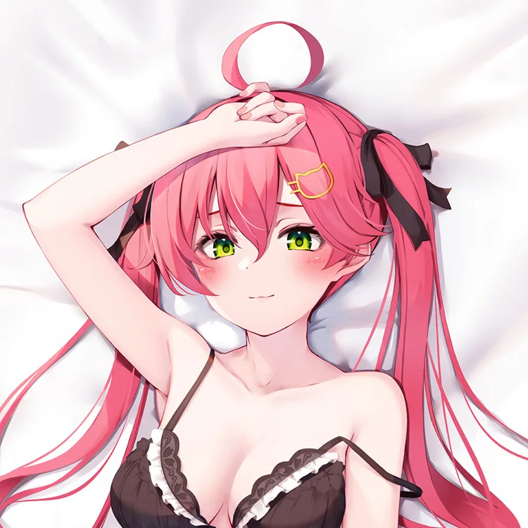 Anime Hololive Sakura Miko Cosplay Dakimakura 2WAY Hugging Body Pillow Case Otaku Pillow Cushion Cover New Products