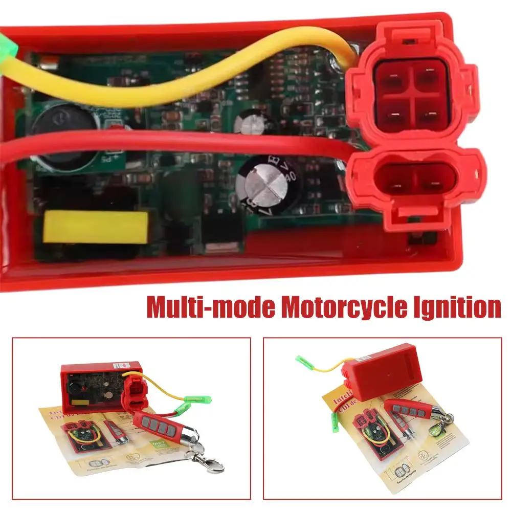 مكافحة سرقة 6 دبوس CDI دراجة نارية الإشعال مع جهاز التحكم عن بعد ل GY6 175 200 250CC 139QMB 152QMI 157QMJ محرك سكوتر ATV عربات #3