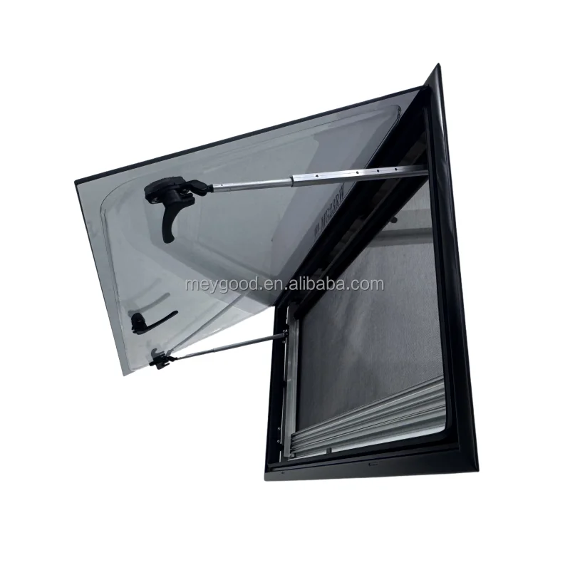 Trailer Parts 1200*350mm RV Side Window With Flat External Acrylic Glass For Caravan Camper Trailer Motorhome Replacement