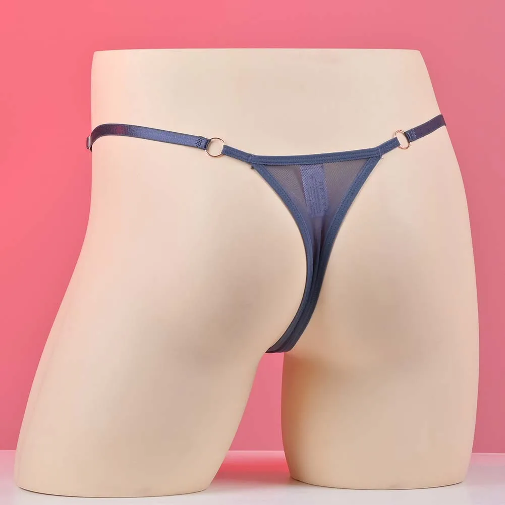 

Men Lace Embroidery Sissy G-string Japanese Thongs Adjustable Lingerie Pouch Padded Brief Sexy Accessories Hot Adult Underwear